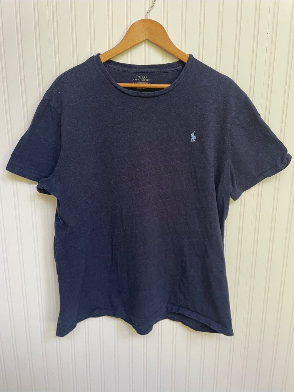 Polo by Ralph Lauren Navy Short Sleeve Crewneck Tee with Pony Logo